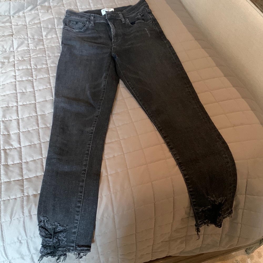 Black Agolde cropped size 27
